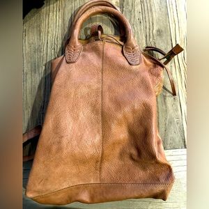 Free people Crossroads convertible leather backpack